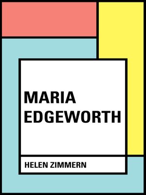 cover image of Maria Edgeworth